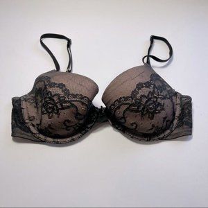 Victoria Secret Lined Demi Buste Bra #32D